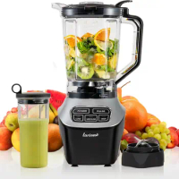Blender for Smoothies and ices,64oz Countertop Blender and Personal Blender Combo,3 Speeds+Pulse Functions,BD02,Black