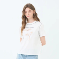 【GIORDANO 佐丹奴】女裝SORONA Inner Peace印花上衣 Black&White系列(01 皎白)