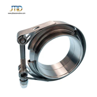 JTLD 3 Inch 76mm 304 SS V-Band Flange Clamp Kit Male/Female Turbo Pipe