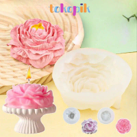 Cetakan Silikon Bunga 3D Cetakan Puding DIY Cetakan Jelly Silikon Penyebar Aroma Mold Kreatif untuk 