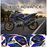 SETIKER MOTIP VARIASI LIS BODY V-XION 150 ADVANCE STRIPING VARIASI MOTOR yamaha VIXION ADVANCE MOTIF