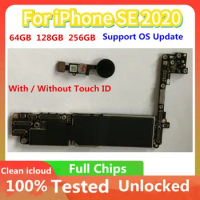 For iPhone SE 2020 Clean iCloud 64gb Mainboard IOS System 256gb Logic Board 128gb Full Function Support Update Motherboard