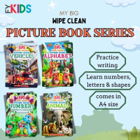 Acitvity Book- MY BIG WIPE CLEAN PICTURE BOOK SERIES - board book - animal - number