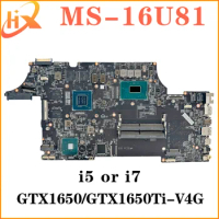 Mainboard For MSI MS-16U81 MS-16U8 Laptop Motherboard i5 i7 9th Gen GTX1650/GTX1650Ti-V4G