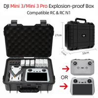 For DJI Mini 3 Pro Case RC&amp;RC: N1 Remote Control Case For DJI Mini 3 Pro / Mini 3 Waterproof Case