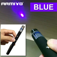 Armiyo 5mW 405nm blue-violet Dot Laser Pen Powerful Pointer Presenter Remote Hunting Teaching Pointing Sight