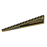 ARROWMAX AM-171011 Chassis Ride Height Gauge Stepped 2mm to 15mm Black Golden For 1/10 RC