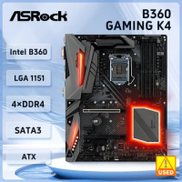 ASRock B360 GAMING K4 Motherboard Intel B360 LGA 1151 DDR4 64GB support i7-8700 i5-9400F i5-8500 i3-