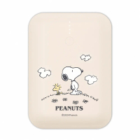 【SNOOPY 史努比】12000mAh 雙輸出 PD快充小圓寶行動電源-白雲