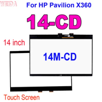 14" Touch For HP Pavilion X360 14-CD 14CD 14M-CD 14 CD Series Touch Screen Digitizer Glass Panel Replacement for HP 14-CD Touch