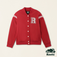 Roots女裝- 戶外探險家系列 刺繡棒球外套-紅色