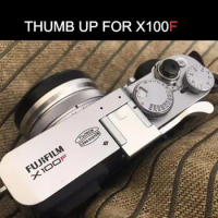 For Fuji X100F FUJIFILM X100F X100T XE3 Hot Shoe Cover Silver Color Aluminum Thumb UP Metal Thumb Rest Thumb Grip