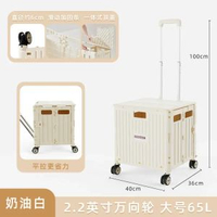 便攜摺疊購物車買餸車小拉車萬向輪塑膠拉桿車小推車