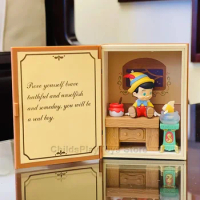 POP MART Pinocchio Action Figures Toys Disney X Pop Mart Pinocchio Boy Figure Dolls Gifts Cute Home Decor