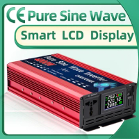 Pure Sine Wave Inverter 12V 220V 24V 110V 2000W 3000W 4000W 5000W DC To AC Portable Power Voltage Converter Car Solar Inverter