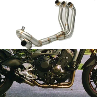Motorcycle Exhaust Link Pipe Accessories For Yamaha MT09 FZ09 2014 2015 2016 2017 2018 MT-09 FZ-09 MT 09 FZ 09