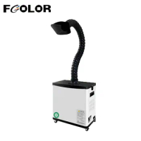 FCOLOR 3D Printing DTF Powder Shaker Machine DTF Smoke Purifier Solder Fume Extractor Welding Smoke Absorber Air Purifier