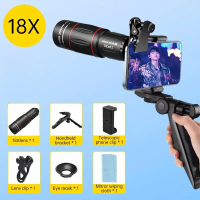 Lensa Apexel 18x25 Lensa Zoom Kamera HP Apexel 18x Zoom Lensa Tele Zoom Hp Telezoom Dengan Tripod
