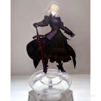 Figure Akrilik Stand Standee Anime Saber Alter Black Dark