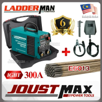 LADDERMAN MMA-300A/LT MINI INVERTER WELDING MACHINE ARC WELDING WITH E6013 WELDING ROD ELECTRODES