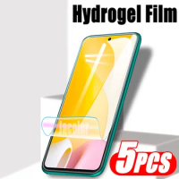 5PCS Hydrogel Film For Xiaomi 12 Lite Mi 10 10T 11 Lite 5G NE Screen Gel Protector For Xiaomi12Lite Mi11Lite Not Safety Glass