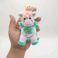 Ica Gemoy Honkai Star Rail - gantungan kunci Imut dengan Kuda Putih Rambut Pink dan Hijau