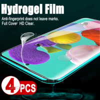 4PCS Screen Gel Protector For Samsung Galaxy A52 A52s A52 A50 A50S Hydrogel Film A 52 51 Safety Film Soft Not Protective Glass