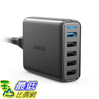 [7美國直購]充電器 Anker Quick Charge 3.0 51.5W 5-Port USB Wall Charger, PowerPort Speed 5 B01M2UNX0T