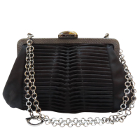 【二手名牌BRAND OFF】Salvatore Ferragamo 菲拉格慕 黑色 尼龍 肩背包