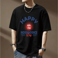 Fashion short-sleeved T-shirt and top, high-quality high-elastic cotton, popular pattern, suitable f