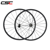 CSC 700C 24mm Clincher Carbon Wheelset Ceramic Bearing R36