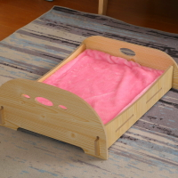 木質貓窩寵物窩 可拆洗寵物床實木寵物用品 木質墊貓窩床 交換禮物全館免運