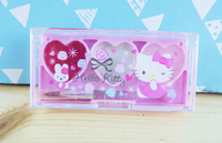 【震撼精品百貨】Hello Kitty 凱蒂貓~KITTY三色愛心口紅盤組『側坐』