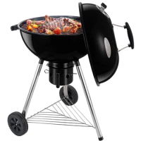 BBQ table Charcoal Grill Portable BBQ Grill Kettle 22.5 inch, Outdoor Grills &amp; Smokers for Patio Backyard Barbecue camping oven