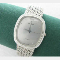 Unisex（Woven chain）Elgin medieval original quartz neutral watch vintage