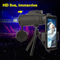Original Binocular Telescope with Night Vision - Free Mobile Phone Stand, Long Range, HD Imaging_F.T