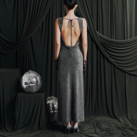 VBS - RAVEN DRESS - ĐẦM MAXI ĐI TIỆC, Đầm Maxi Hở Lưng Quyến Rũ