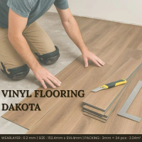 DAKOTA LUXURY VINYL FLOORING WOOD SERIES 2MM / LANTAI VINYL PLANK MOTIF KAYU / VINYL LANTAI TEBAL 2M
