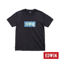 EDWIN  電路板BOX LOGO印花短袖T恤-男款 黑色