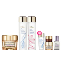 【Estee Lauder 雅詩蘭黛】年輕無敵膠原霜75ml+原生露/櫻花版200ml(乳霜/化妝水)