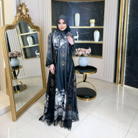 Gamis Raya Set Hijab Tile Elegant Shellasaukia