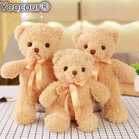 Small 30cm Cute Kawaii Teddy Bear Couple Plush Toy Stuffed Animal Soft Doll Bears Stuffed Plus Wedding Gifts