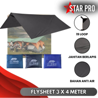 Flaysheet - 4x3 - 3x3 - 2x3 - Flyset bivak - trapteen pelindung tenda waterproof Dan ultralight