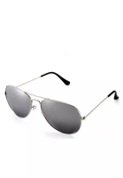 Hamlin Adkins Sunglasses Kacamata Aviator Pria Mirroring Lens Frame Material Alloy ORIGINAL - Silver