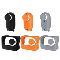 Silicone Sleeve Camera Body Case/Battery Compartment Protective Cover with Lens Cover Cap for Insta-360 GO 3 Thumb Camera