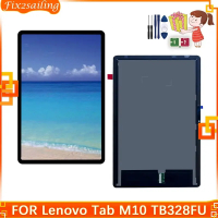 หน้าจอแสดงผลสำหรับแท็บ Lenovo M10 (เจน3rd) TB328FU TB328XU TB328แอลซีดีอะไหล่ชุดประกอบดิจิไทเซอร์หน้