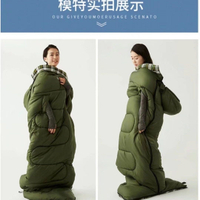 睡袋 睡袋成人戶外露營冬季加厚保暖大人純棉室內防寒單人便攜式