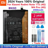 2024 Years 100% Original New Xiao Mi 5000mAh BN5D Battery For Xiaomi Redmi Note 11S 11 S 4G M4 PRO 4G Mobile Phone Batteries
