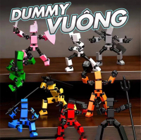 Đồ Chơi Mô Hình Kit DUMMY 13 Dạ Quang Robot Với Khớp Nối Cử Động Linh Hoạt Kèm 4 Binh Khí Và 6 Tay V