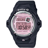 【CASIO 卡西歐】CASIO BABY-G 休閒運動電子女錶 橡膠錶帶 防水200米(BG-169M-1D)